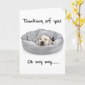 私が「あなた」のカードをどれだけ恋しく思使うかは分からない カード (黄色い花)