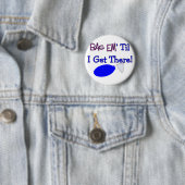 "私が"おもしろいな呼吸のTシャツをそこに得るまでバッグem 缶バッジ (インサイチュ)