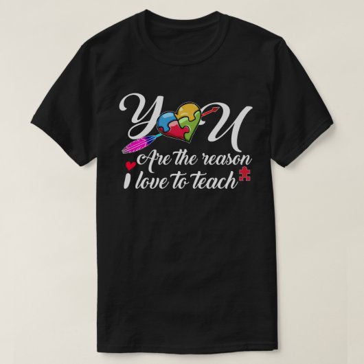 私が~するのが好きな理教え由 Tシャツ (デザイン正面)