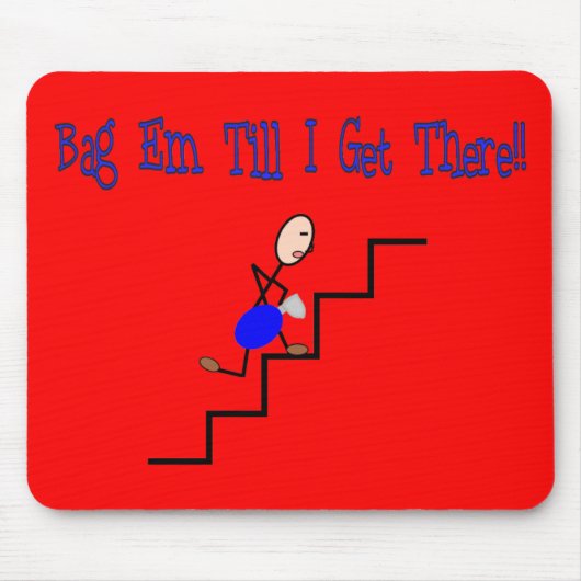 "私が"そこに着くまでバッグEm、呼吸のギフト マウスパッド (正面)