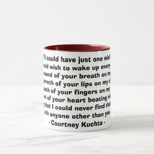 私が…ちょうど1つの願いを有することができれば マグカップ (中央)