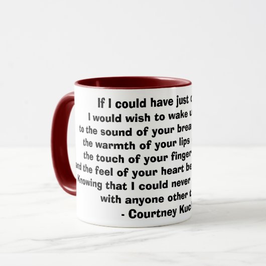 私が…ちょうど1つの願いを有することができれば マグカップ (正面左)