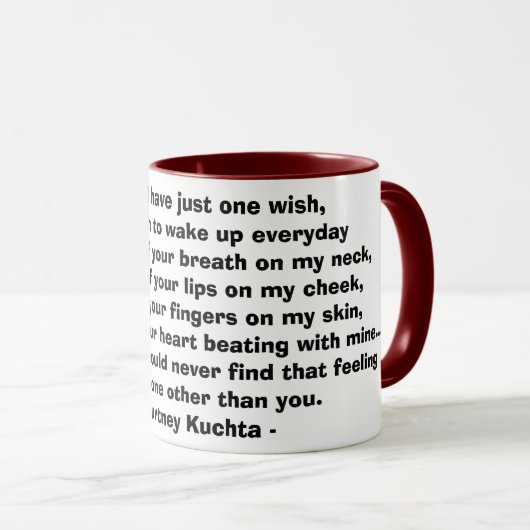 私が…ちょうど1つの願いを有することができれば マグカップ (正面右)