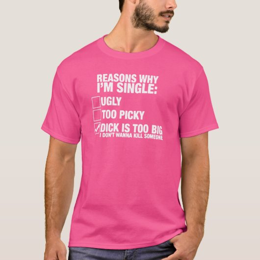 私が~である理独身の由 Tシャツ (正面)