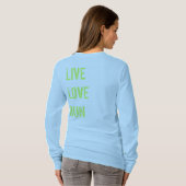 私が….できるので走られるI Tシャツ (裏面フル)