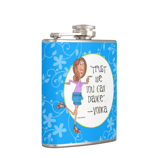 私が-ウォッカを踊ってもいいことを信頼して下さい フラスク (右)