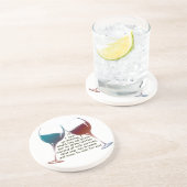 私が…ギフトを言うおもしろいのワインを恋しく思うことを行けば コースター (側面)