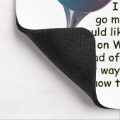 私が…ギフトを言うおもしろいのワインを恋しく思うことを行けば マウスパッド (コーナー)