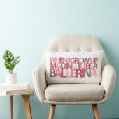 私が…バレリーナの枕を育つ時 ランバークッション (椅子)