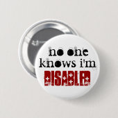 私が、不具にされてあることを誰も、知りません 缶バッジ (正面&裏面)