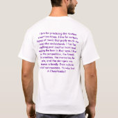 私が…住んでいる何のためにチアリーダーをすること Tシャツ (裏面)
