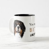 私が…女性マグであることをMadDogの言います ツートーンマグカップ (正面左)