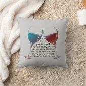 私が…枕を言うおもしろいのワインを恋しく思うことを行けば クッション (ブランケット)