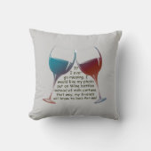 私が…枕を言うおもしろいのワインを恋しく思うことを行けば クッション (正面)