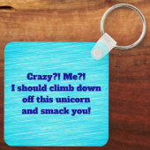 私が？熱狂する?キーホルダー キーホルダー (裏面)