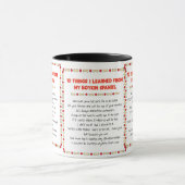 私がBoykinの私のスパニエル犬から学んだおもしろいな事 マグカップ (中央)