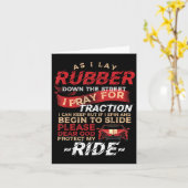 私がDrのための通りドラッグレースをゴムを置いている時 カード (黄色い花)