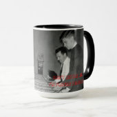 '私がFOOSBALLのヴィンテージの写真を遊んでいる私に迷惑を掛けないで下さい マグカップ (正面右)