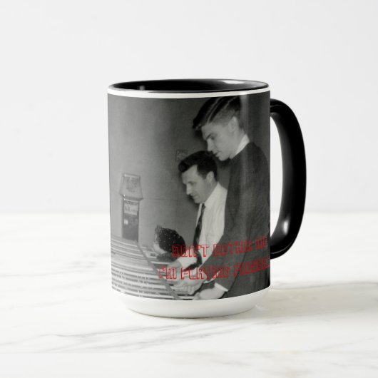 '私がFOOSBALLのヴィンテージの写真を遊んでいる私に迷惑を掛けないで下さい マグカップ (正面右)