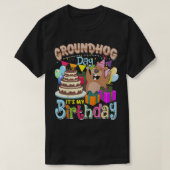 私がGroundhogの日生まれに行った子供 – Groundhog誕生 Tシャツ (デザイン正面)