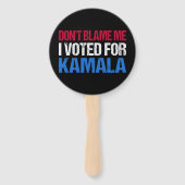 私がKamala Iに投票したことを責めるな ハンドファン (裏面)