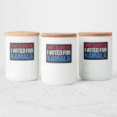 私がKamala Iに投票したことを責めるな フードラベル (ボトル)