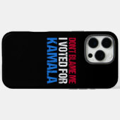 私がKamala Iに投票したことを責めるな Case-Mate iPhoneケース (裏面 (横))