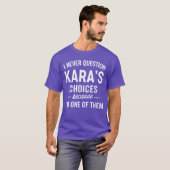 私がKARASの選択に疑問を持たないのは私もその一人だから Tシャツ (正面フル)
