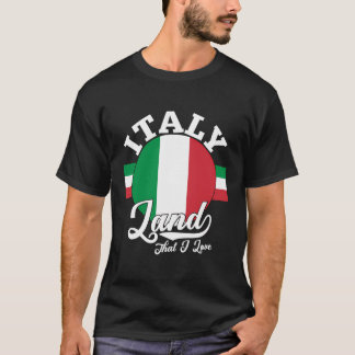 私がP旗で愛するイタリアイタリアンの地イタリアン地 Tシャツ