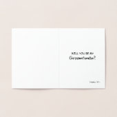 私がPeeを取得したとき – Groomsman おもしろい Proposal 箔カード (内部)