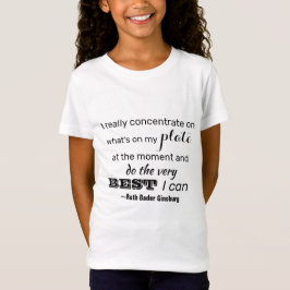 私がRBGで最高のきるように感動的引用文 Tシャツ