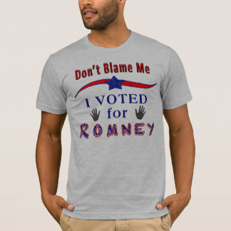 私がRomneyの政治ワイシャツのために投票した私の責任にしないで下さい Tシャツ