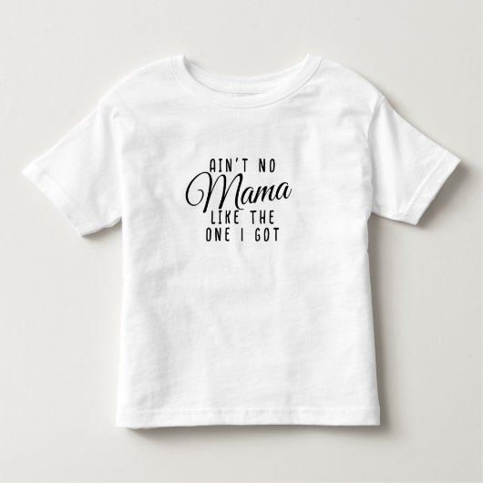 私がTと同じママをアイントノー得マ、おもしろい幼児 トドラーTシャツ (正面)