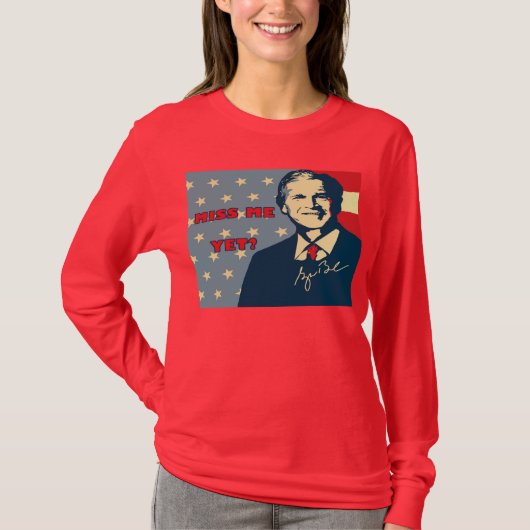 私けれども女性をLSのティー恋しく思って下さい Tシャツ (正面)