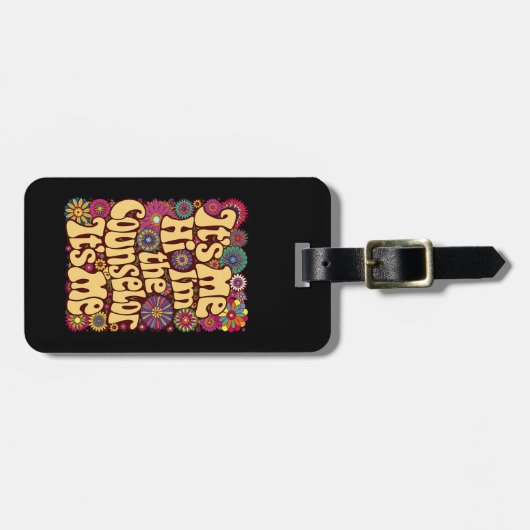 私こんにちはカウンセラー学校の新学期 ラゲッジタグ (正面横)