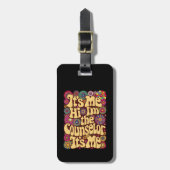 私こんにちはカウンセラー学校の新学期 ラゲッジタグ (正面縦)