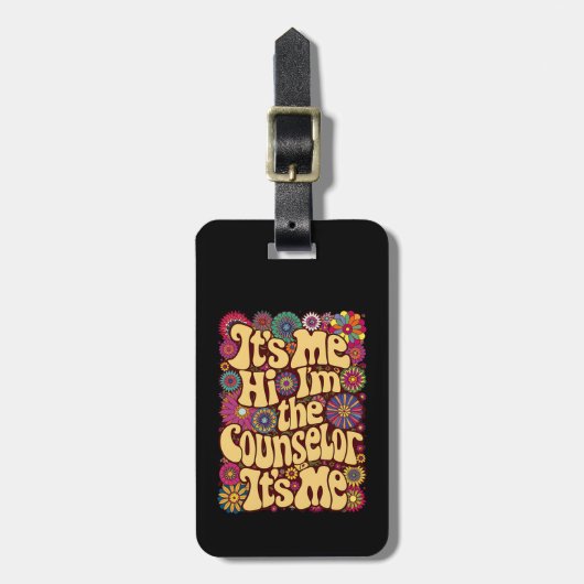 私こんにちはカウンセラー学校の新学期 ラゲッジタグ (正面縦)