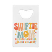 私こんにちは私はクール母である私のレトロGroovy M クレジットカード栓抜き (裏面)