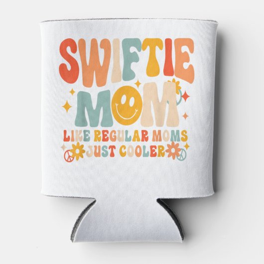 私こんにちは私はクール母である私のレトロGroovy M 缶クーラー (正面)