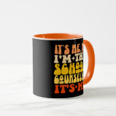 私こんにちは私はスクールカウンセラー私はグルービーだ マグカップ (正面右)