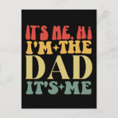 私こんにちは私はパパ私の父の日おもしろいである ポストカード (正面)