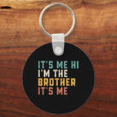 私こんにちは私は兄です私はおもしろいパパパパB キーホルダー (正面)