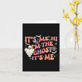 私こんにちは私は幽霊私のハッピーハローウィン カード (黄色い花)