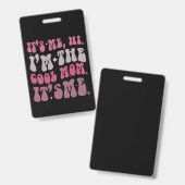 私こんにちは私は母クール日は私の母だ バッジ (正面＆裏面)