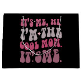 私こんにちは私は母クール日は私の母だ ラージペーパーバッグ (正面)