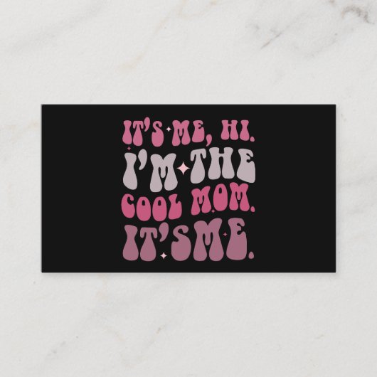 私こんにちは私は母クール日は私の母だ 名刺 (正面)