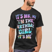 私こんにちは私は誕生日の女の子だ私はGiのためのグルービー Tシャツ (正面)