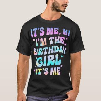 私こんにちは私は誕生日の女の子だ私はGiのためのグルービー Tシャツ