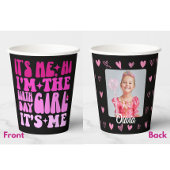 私こんにちは私は誕生日の女の子のギフトパーソナライズされた 紙コップ