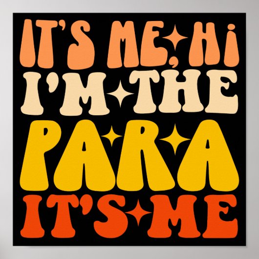 私こんにちは私はParaです私のParaprofessional ポスター (正面)